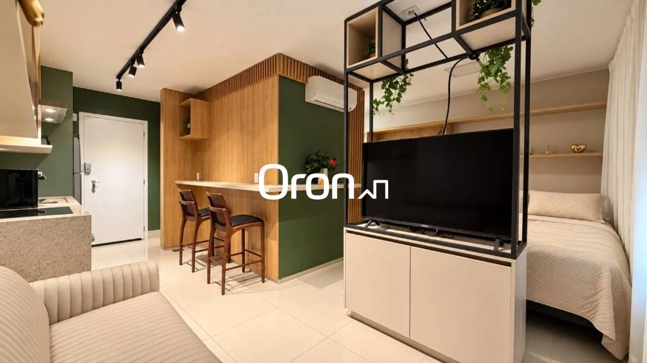 Flat mobiliado com 1 dormitório à venda, 36 m² por R$ 490.000 - Jardim Goiás - Goiânia/GO