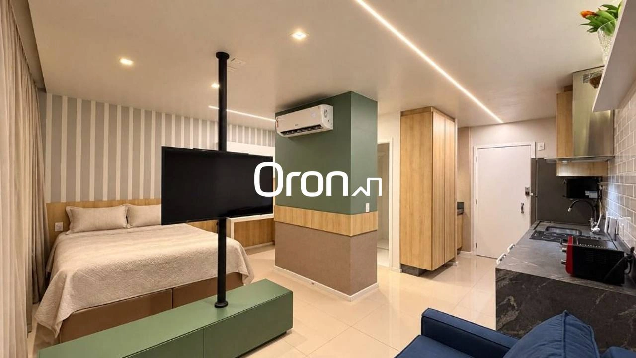 Flat mobiliado com 1 dormitório à venda, 36 m² por R$ 470.000 - Jardim Goiás - Goiânia/GO